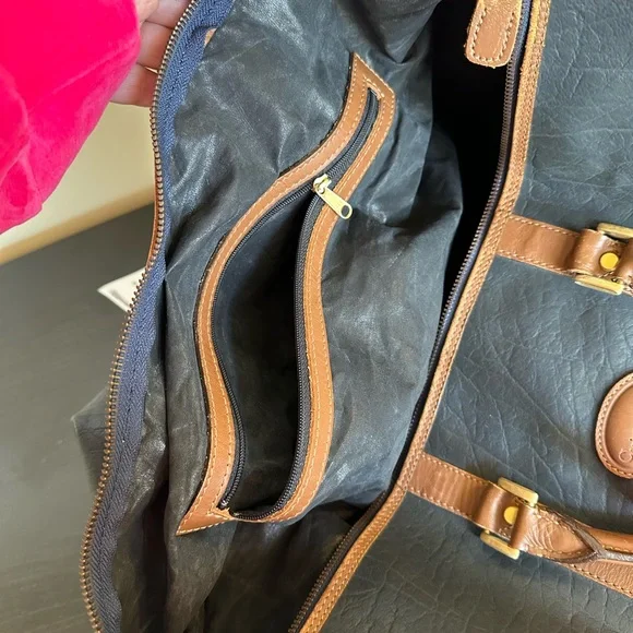 Dior vintage leather Duffel carry on bag - Picture 9 of 15